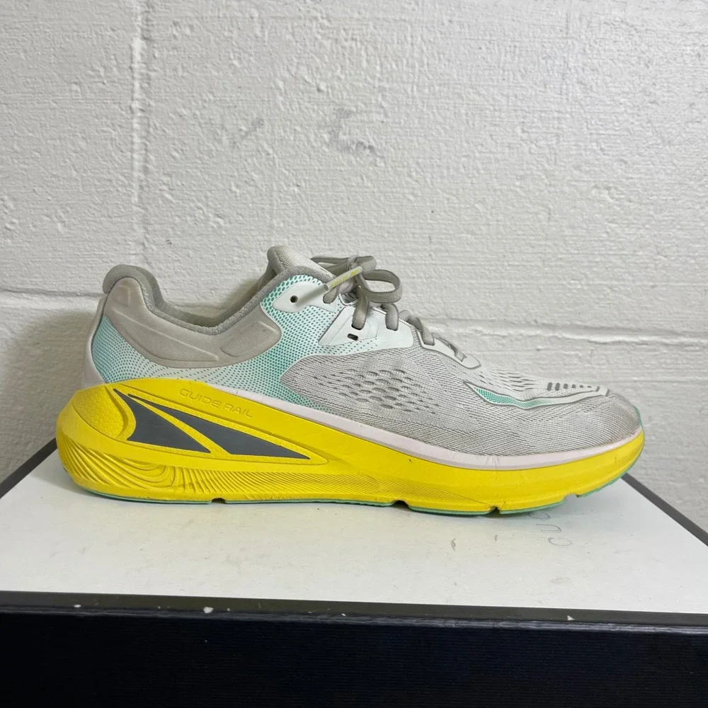 Altra Paradigm 6 AL0A5471270 Gray Yellow‎ Trail Running Shoes Sneaker Mens 11.5M